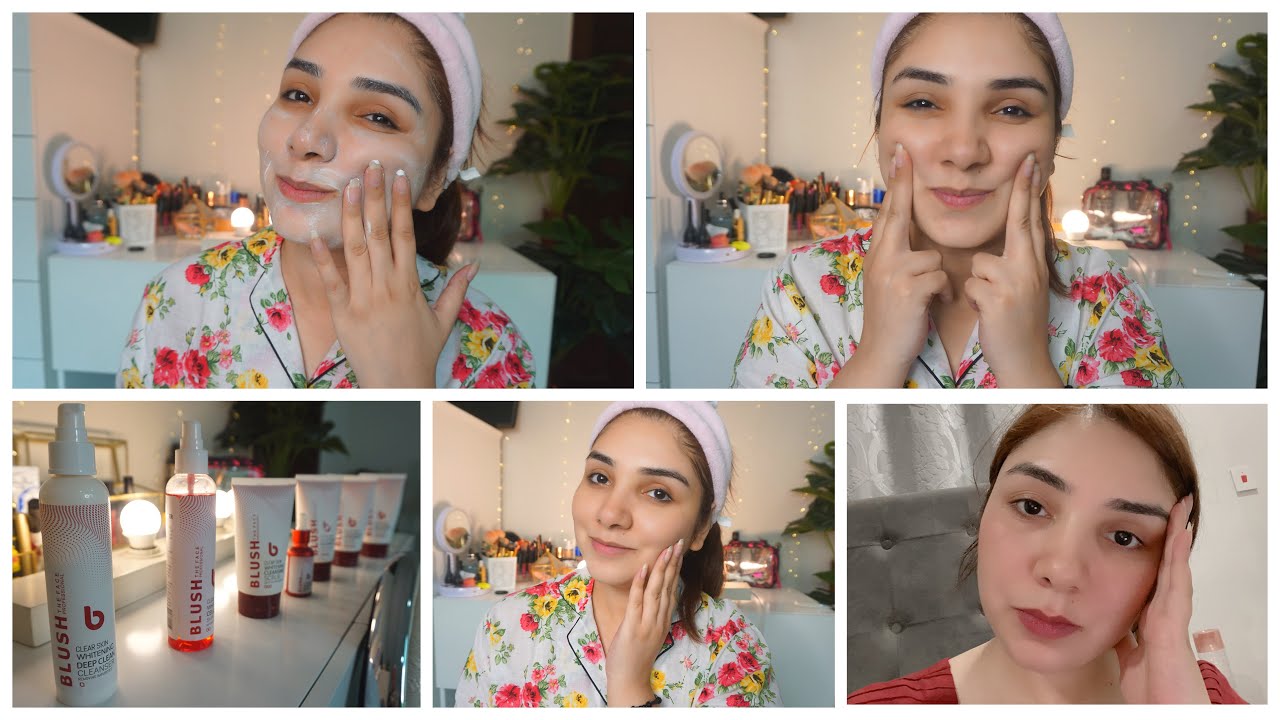 Facial At Home With 100% Brightening Result || Blush The Face Facial Kit