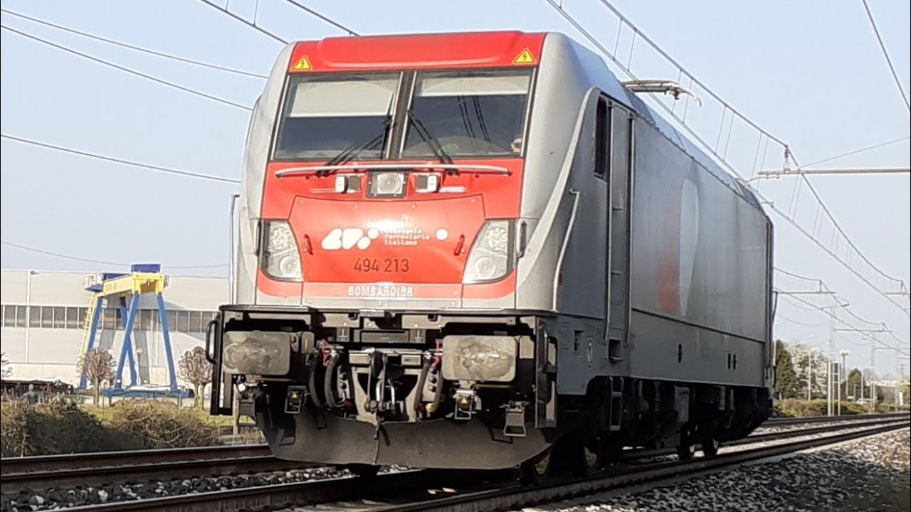 E.494 CFI, MEDWAY, E.193 TX, STRAORDINARI E COLPACCI, TRENI MERCI A PIANZANO! PARTE 1/5