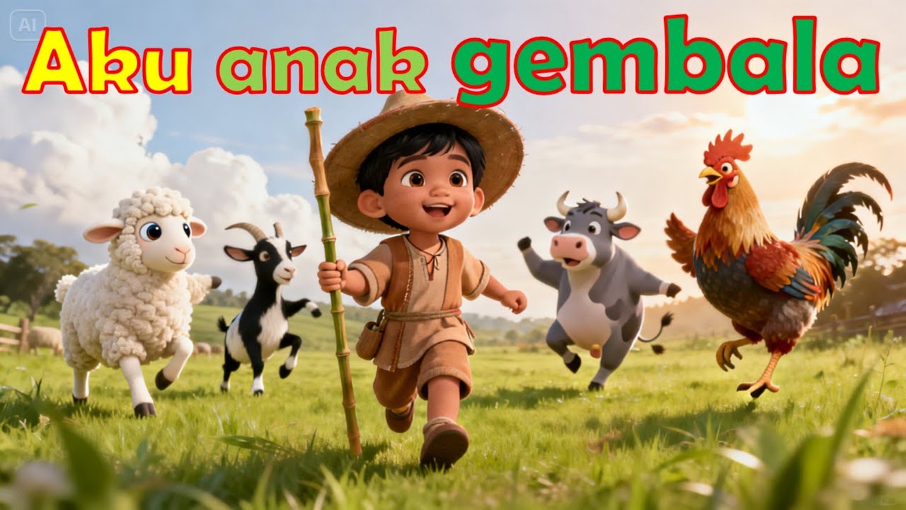 AKU ANAK GEMBALA      Lagu anak anak