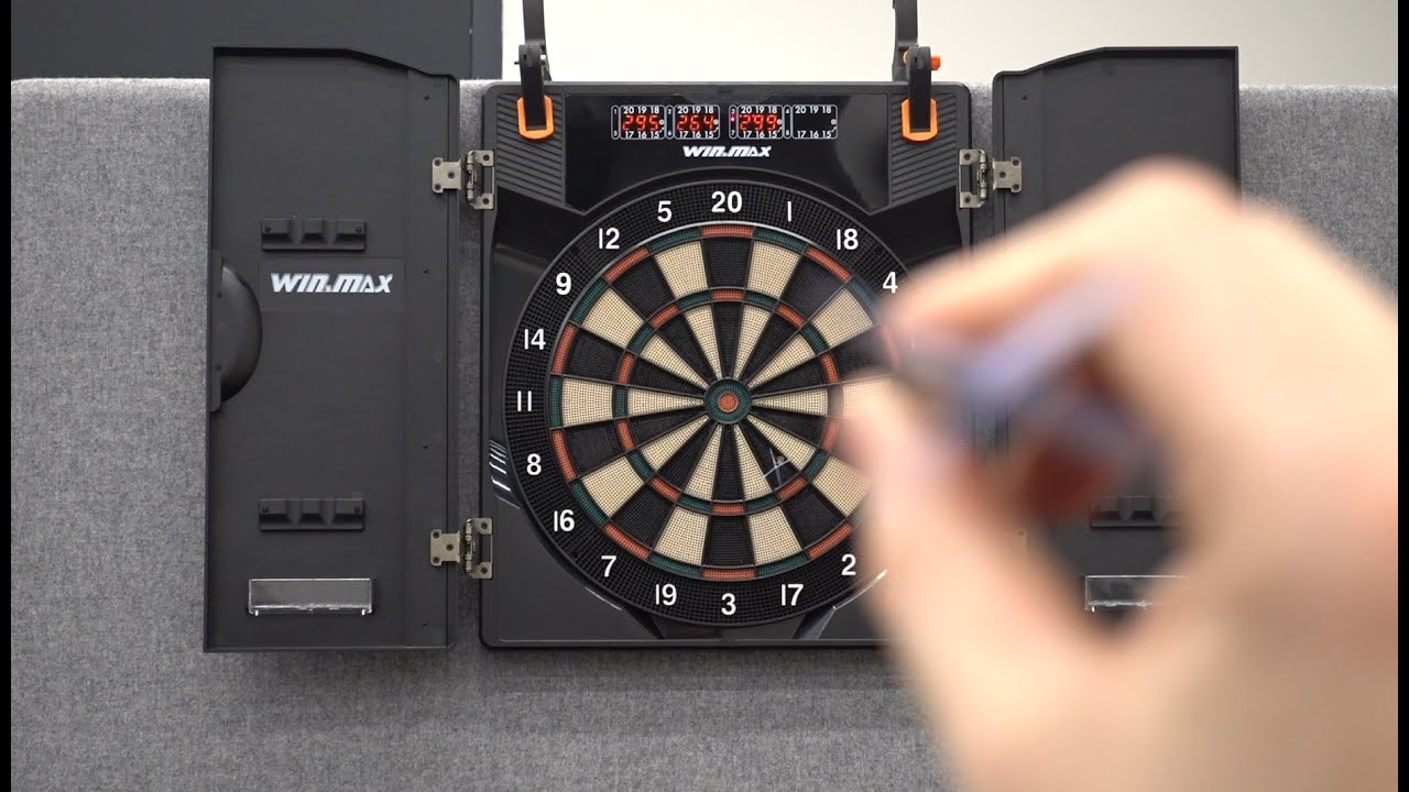 Elektroninis smiginio taikinys su strėlytėmis WIN.MAX Electronic Dart Board T-40