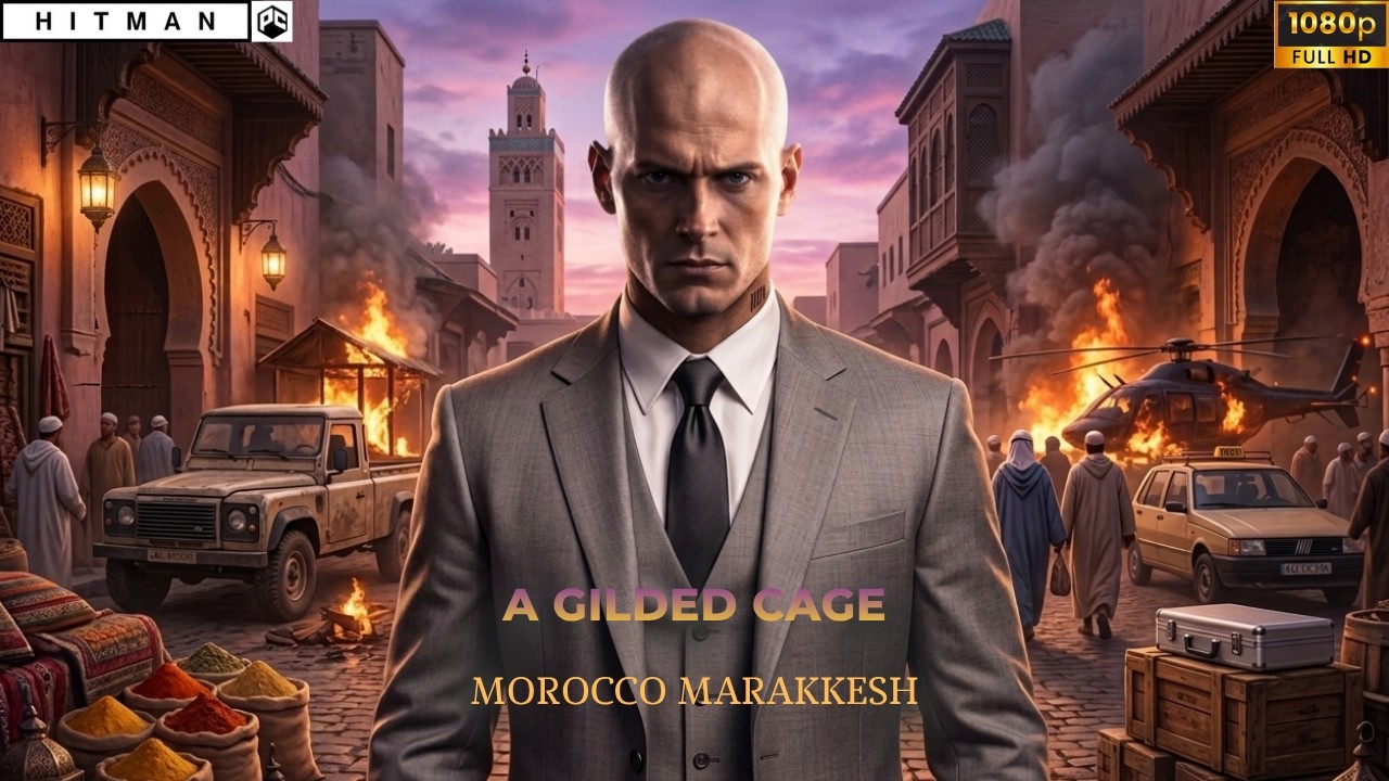 HITMAN Morocco | Chaos in Marrakesh – A Gilded Cage (Silent Kills)