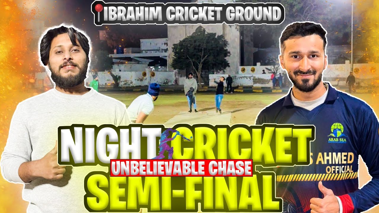 Semifinal Showdown | Haris Ahmed vs MJ vlogs | Night Cricket Tournament  🏏