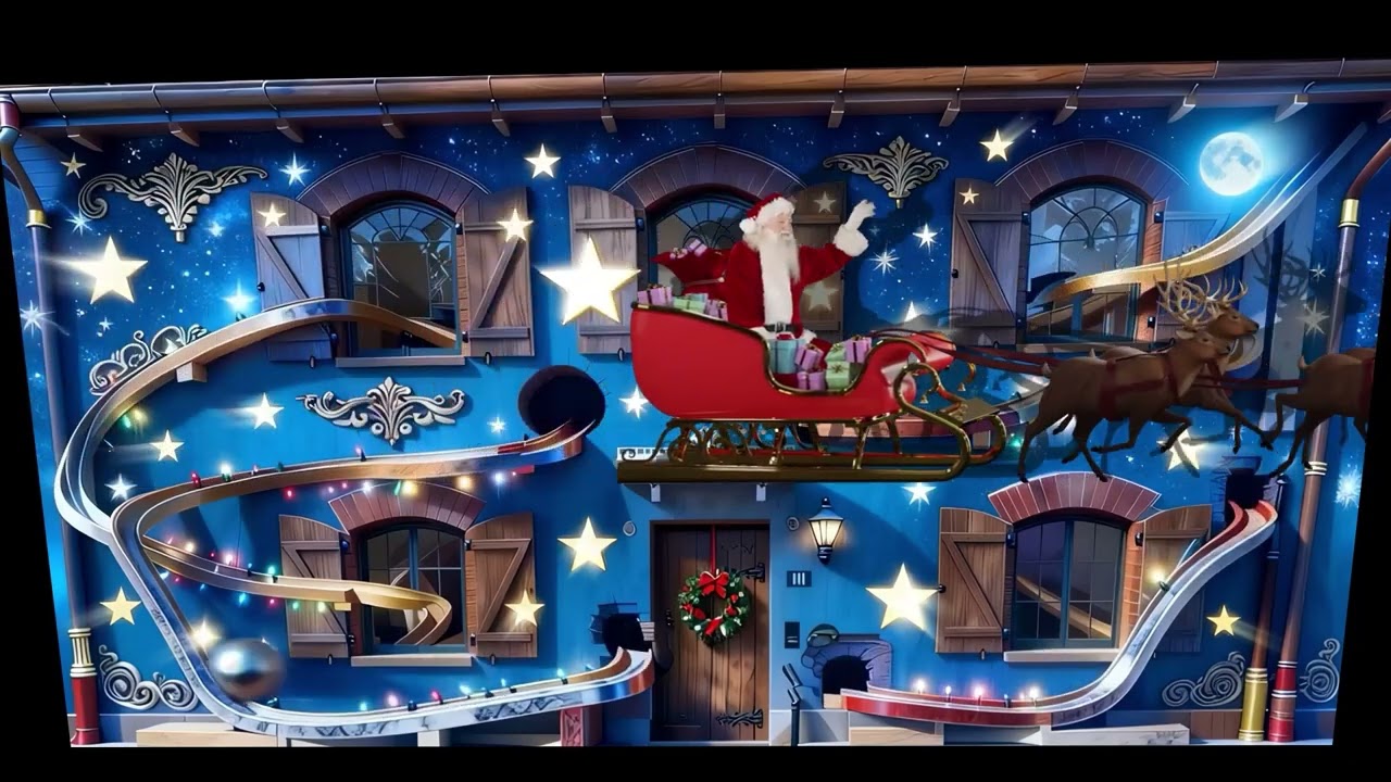 XMAS Projection Mapping Show 2025 / Santa Claus is coming to town