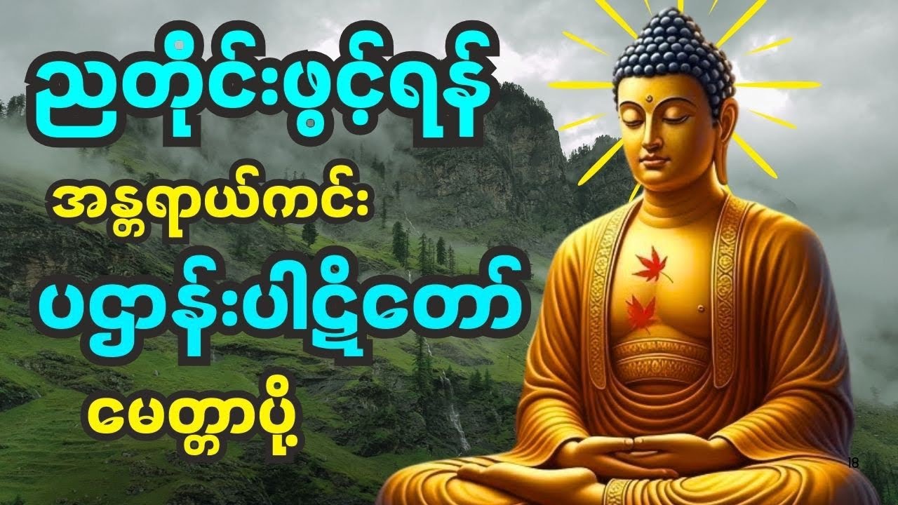 ညဘက်ဖွင့်ရုံနဲ့ စိတ်ငြိမ်းချမ်းသွားစေတဲ့ ပဌာန်းအရပ်ဆယ်မျက်နှာ မေတ္တာပို့ #တရားတော်များ #တရားတော် 