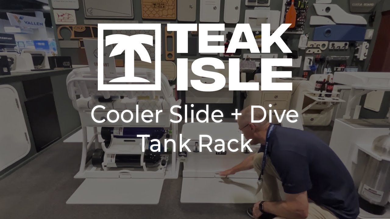Multi-Purpose Cooler Slides With Dive Tank Rack: IBEX 2024