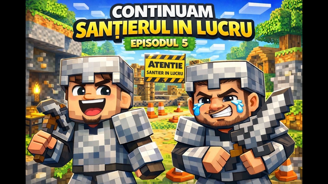 CONTINUAM CASUTA+ DUBLU FACECAM | MINECRAFT DE LA ZERO