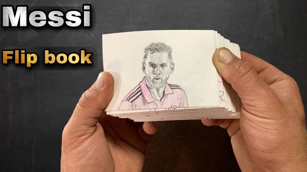 How to draw messi flip book