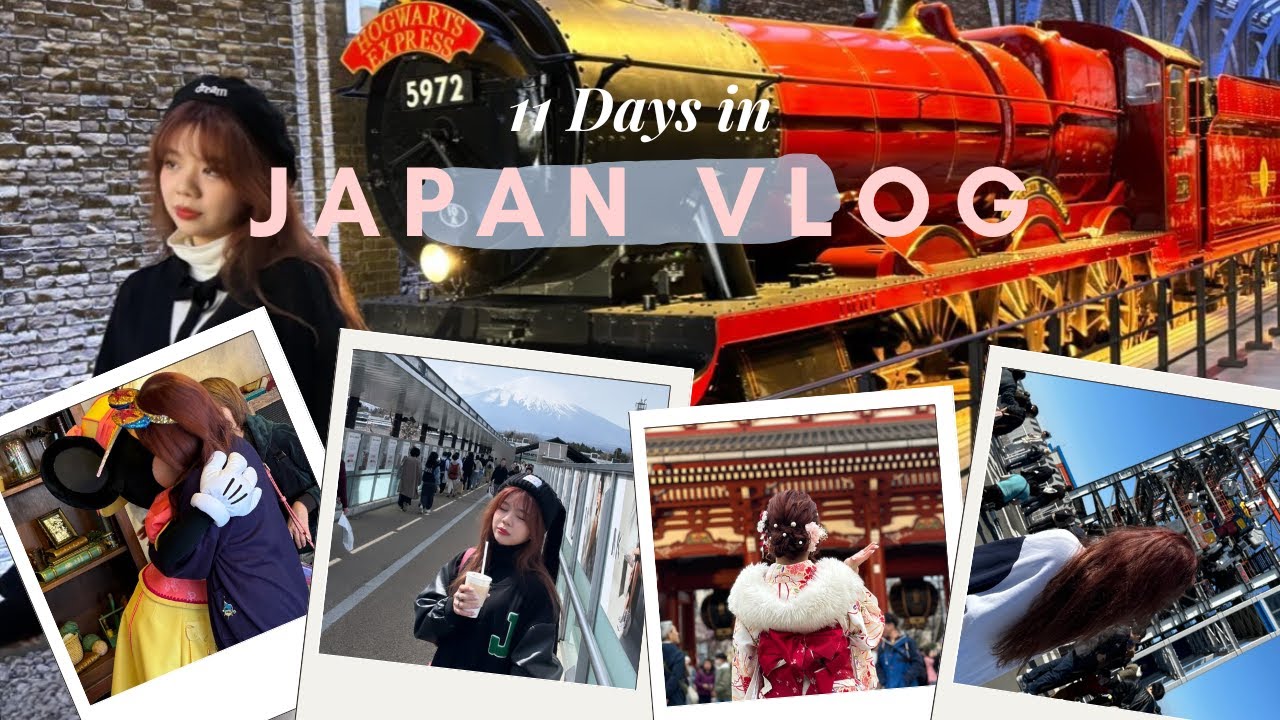 2024 Japan vlog 🇯🇵-Disneyland, Disneysea, Yokohama, Gundum base, Fuji San, Harry Potter studio tour