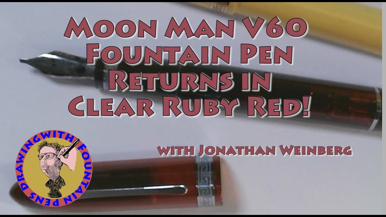 Moon Man/Majohn V60 Fountain Pen: Clear Ruby Red! #fountainpens #nibs #jowo #majohn #moonman