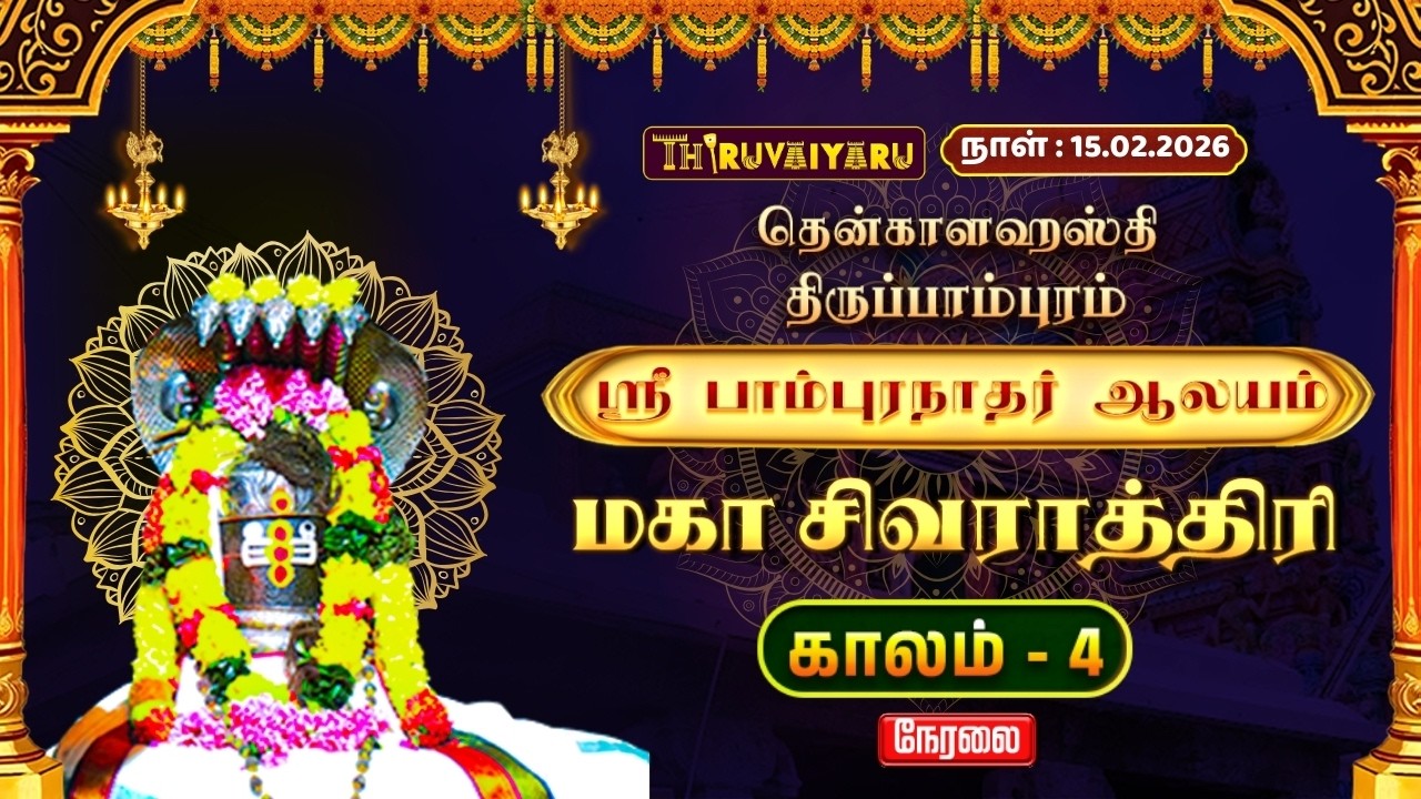🔴Live : திருப்பாம்புரம்  ஸ்ரீ பாம்புரநாதர் ஆலய மகா சிவராத்திரி விழா காலம் - 4 | Thiruppampuram