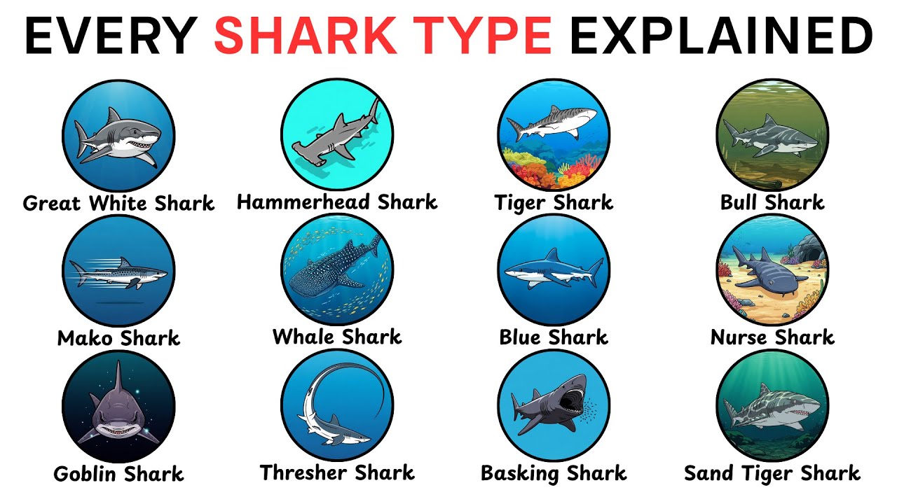 Every DEADLIEST Sea Predator Shark Explained in 17 Minutes