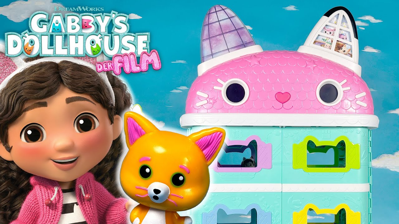 Begrüße einen NEUEN FREUND! Chumsleys Puppenhaus-Tour | GABBY'S DOLLHOUSE SPIELABENTEUER