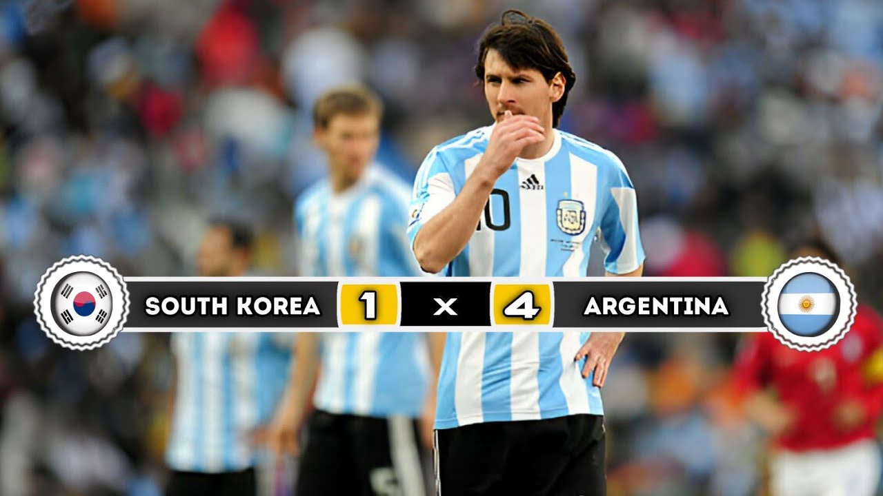 Аргентина 🇦🇷 × 🇰🇷 Южная Корея | 4 × 1 | ГЛАВНЫЕ МОМЕНТЫ | Все голы | Чемпионат мира 2010