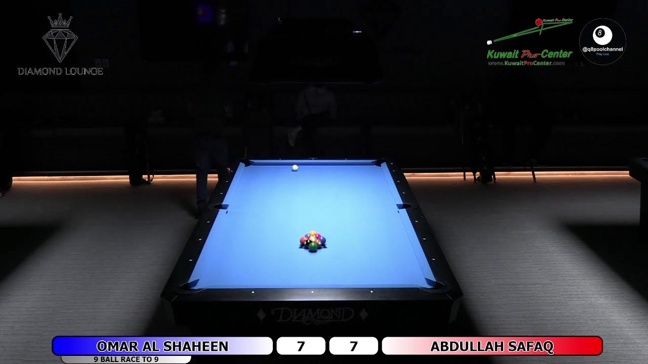 OMAR AL SHAHEEN VS ABDULLAH SAFAQ 9 BALL RACE TO 9.