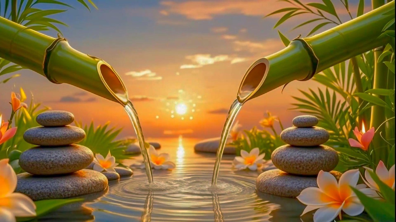 Relaxing Meditation Music and Soft Water 🌿 Stress Relief for Restful Sleep