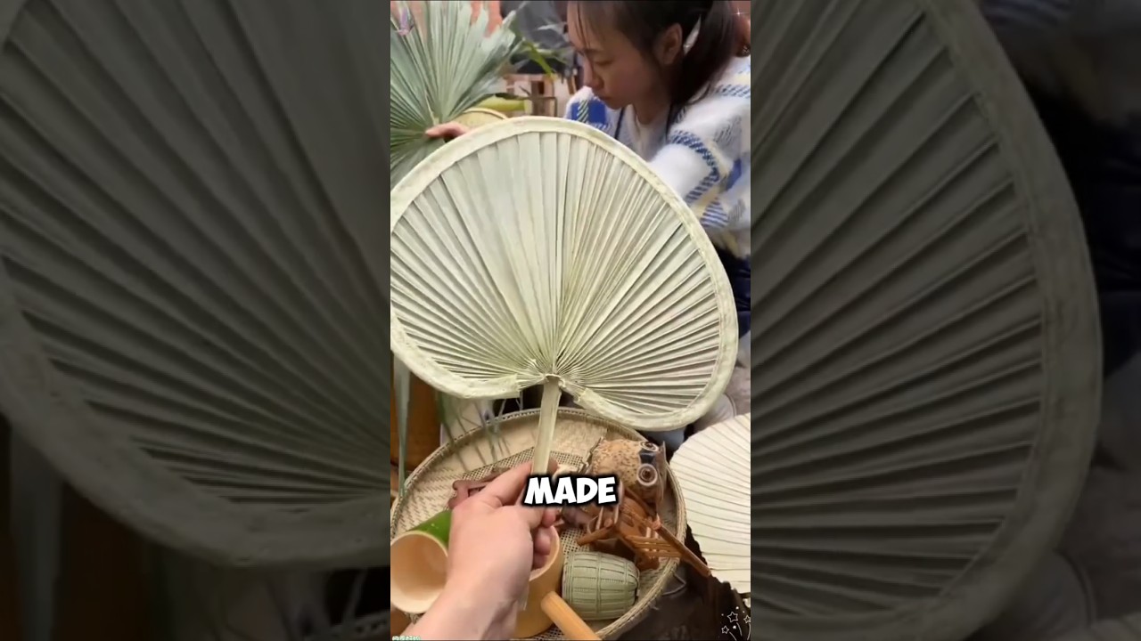 Amazing fans made from palm leaves 🤯