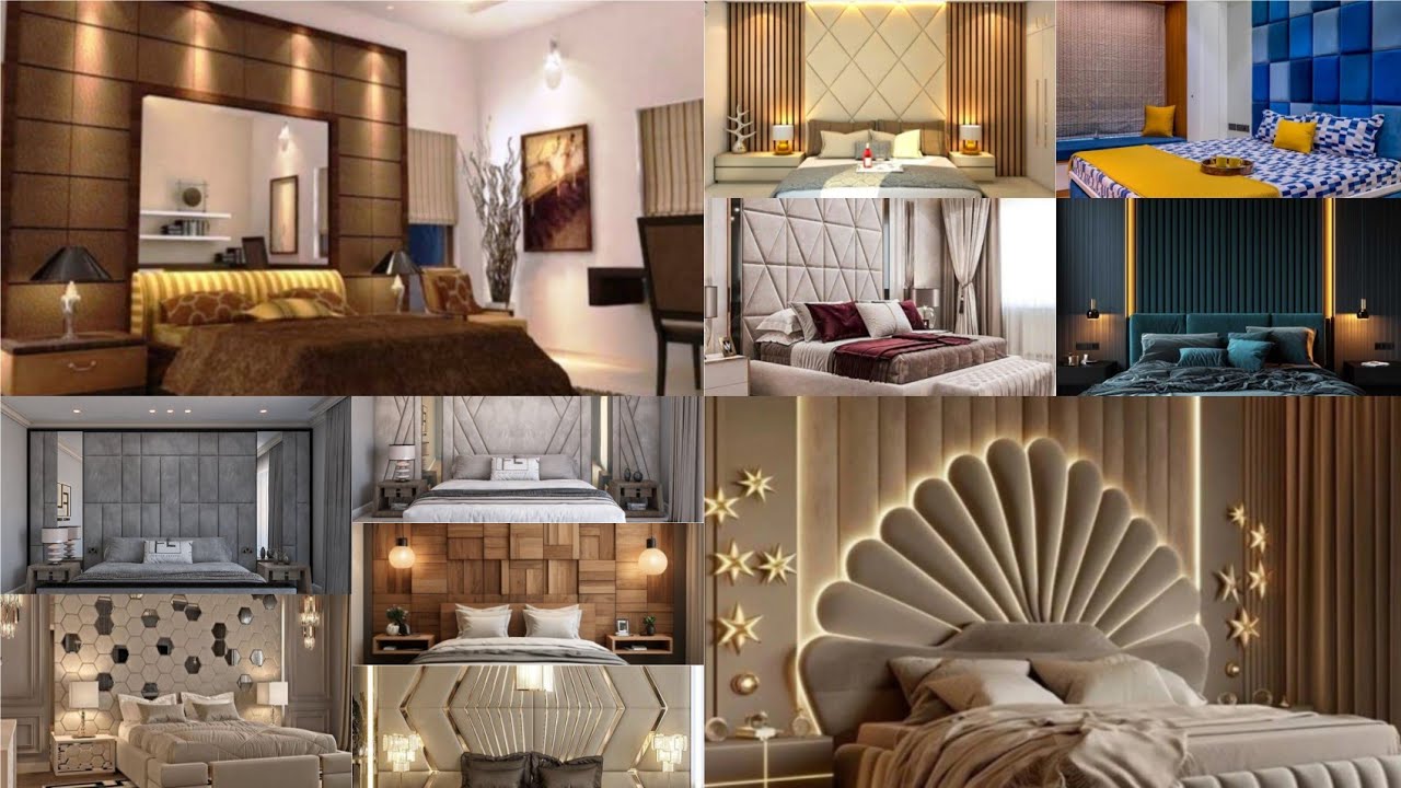 Latest modern bedroom wall design/Room wall decorating ideas/🥰