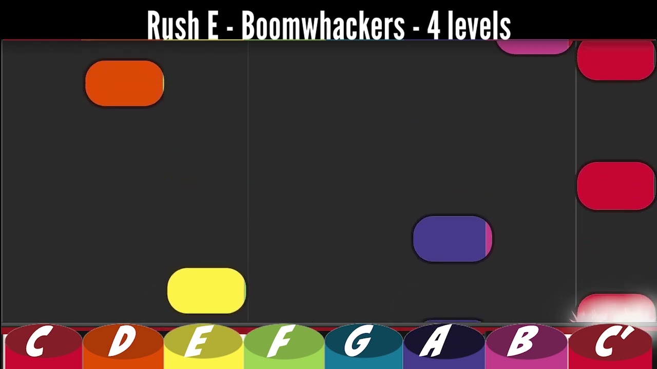 rush e boomwhackers - classroom instruments 4 levels - melody