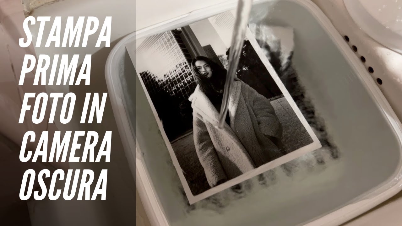 Stampa prima foto in camera oscura