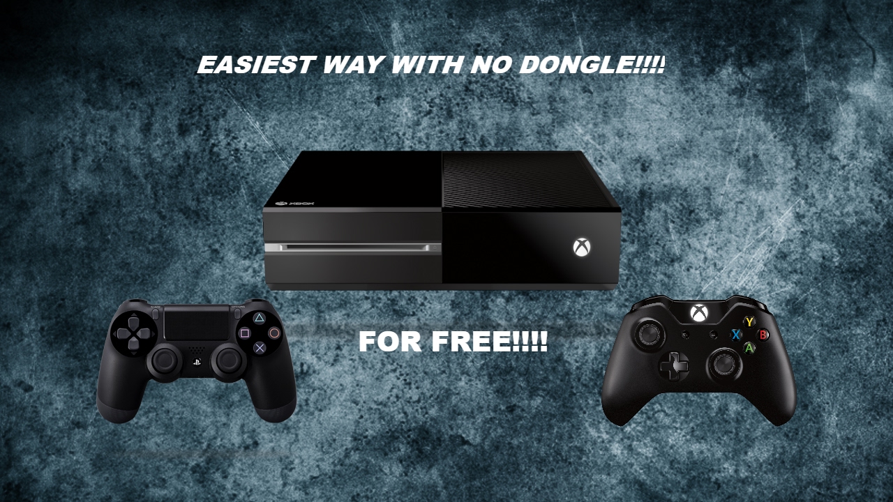 How to use PS4 controller on Xbox One with NO DONGLE!! (FREE)