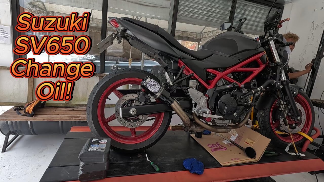 SUZUKI SV650 CHANGE OIL