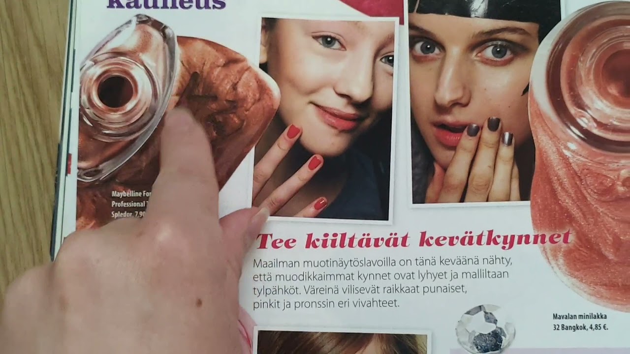 ASMR SUOMI - Lehden selailua (tracing, page flipping)