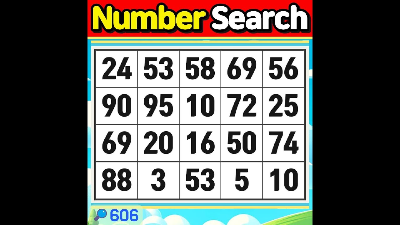 Number Search #606 Think deeply, and act boldly.【Match | brain game | puzzle 】