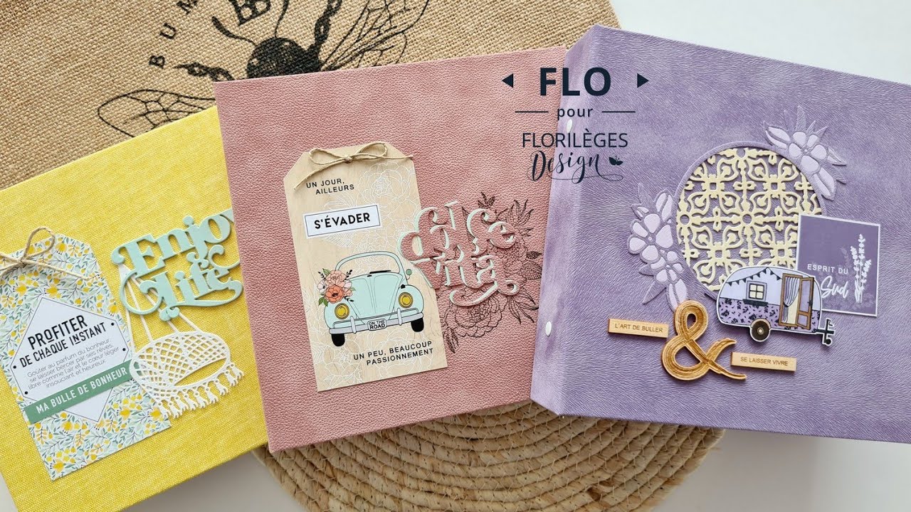 Trio d'albums avec la collection DOLCE VITA de Florilèges Design