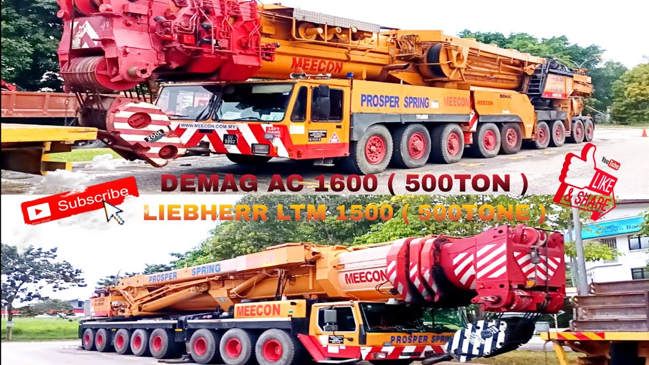 DEMAG AC 1600 VS LIEBHERR LTM 1500