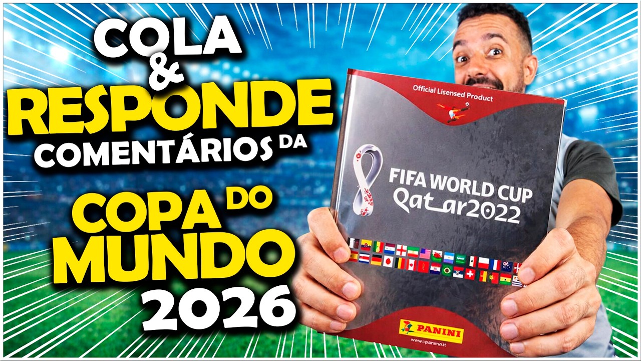 RECEBI e COMPLETEI o ÁLBUM PRATA | RESPONDI COMENTÁRIOS sobre FIGURINHAS da COPA do MUNDO 2026