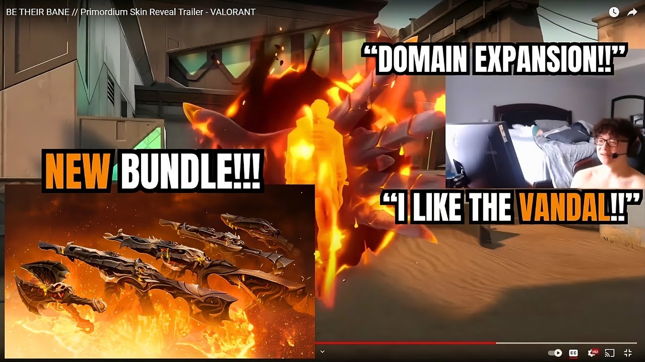 Shanks reacts to the new VALORANT BUNDLE| *Primordium Bundle*
