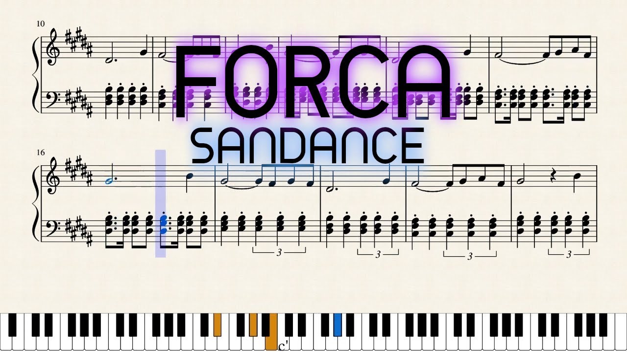 Sandance - FORCA | FREE PIANO SHEETS