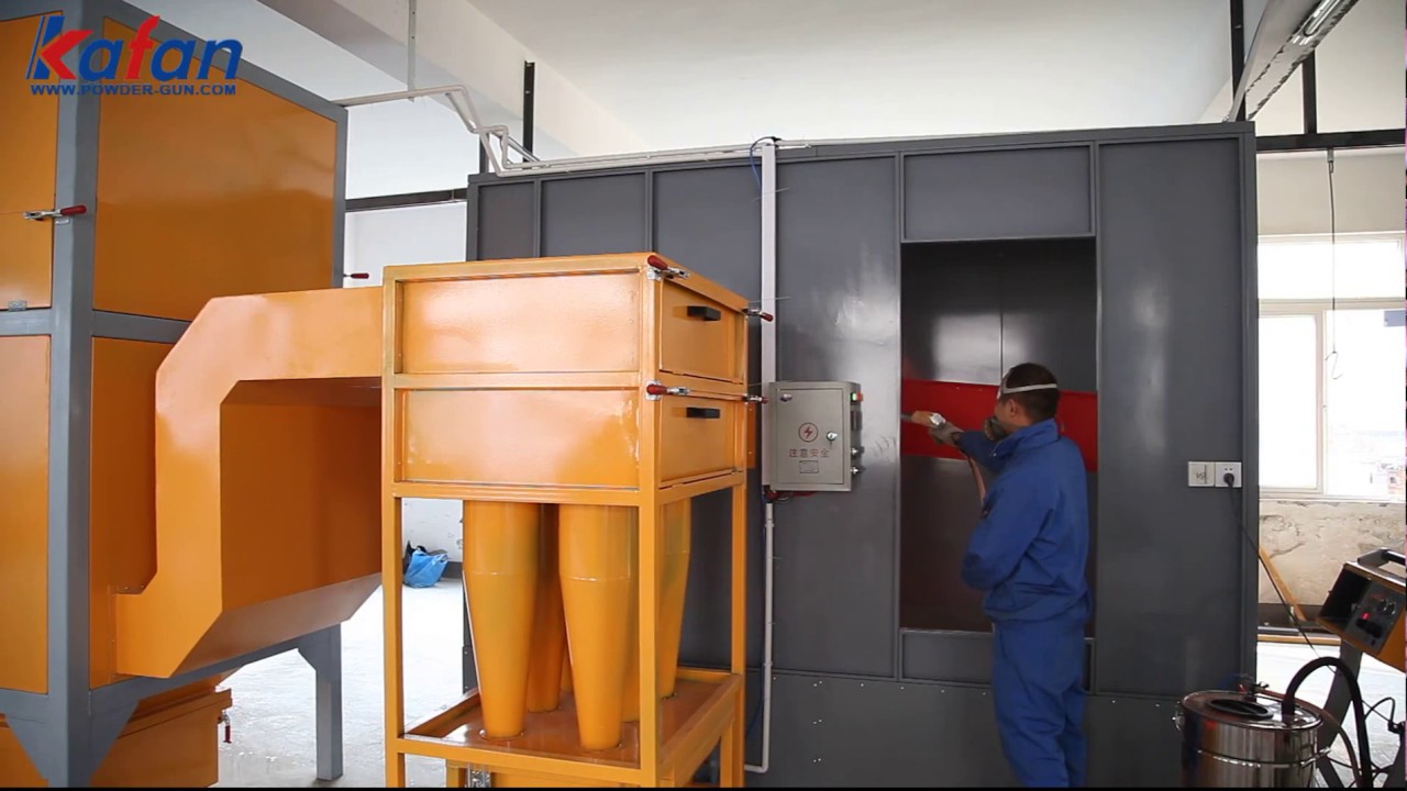 Manual Cyclone Powder Coating Booth