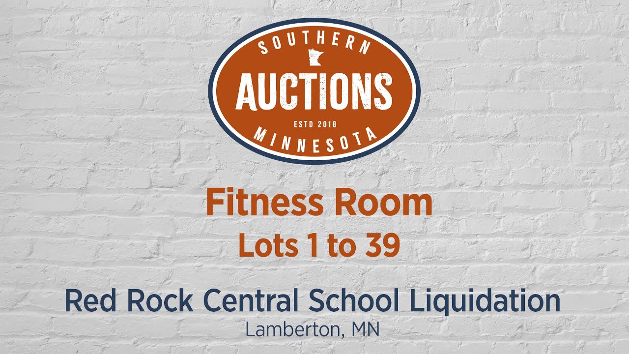 Red Rock Central School Liquidation, Part 1 - Fitness Room
