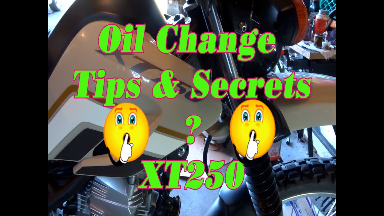 XT250 Oil Change Tips And Secrets