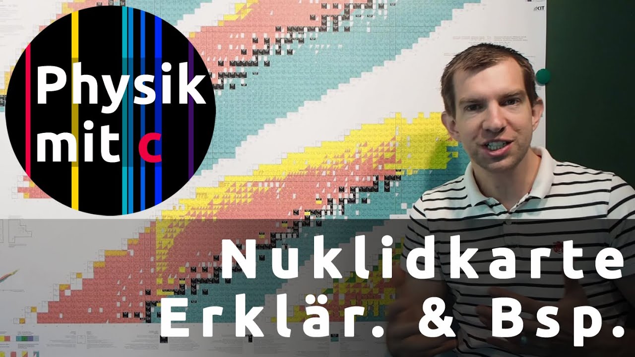 Radioaktive Zerfälle an der Nuklidkarte