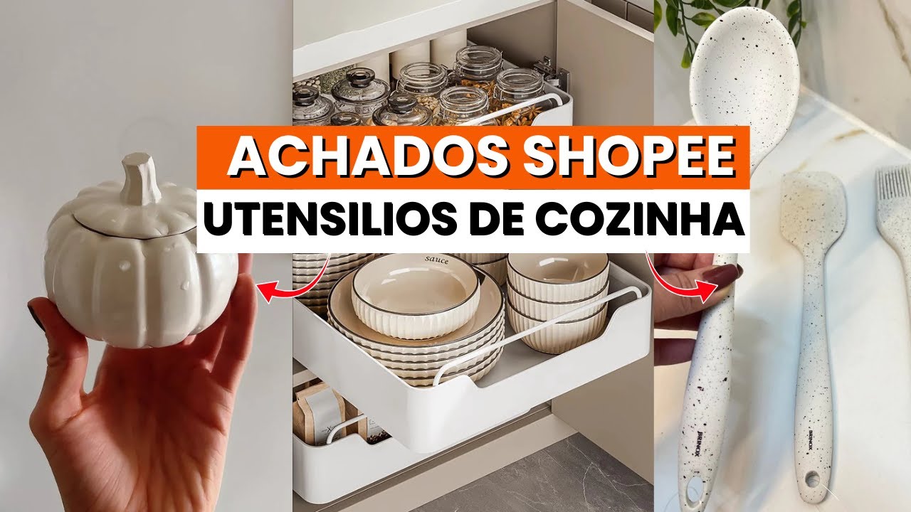 Achados Shopee: Utensílios de Cozinha que Parecem Luxo Mas Custam Pouco! 💸✨
