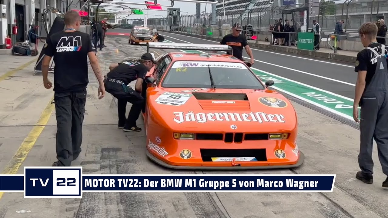 MOTOR TV22: Der Jägermeister BMW M1 Gruppe 5 von Marco Wagner beim DTM Classic DRM Cup Nürburgring