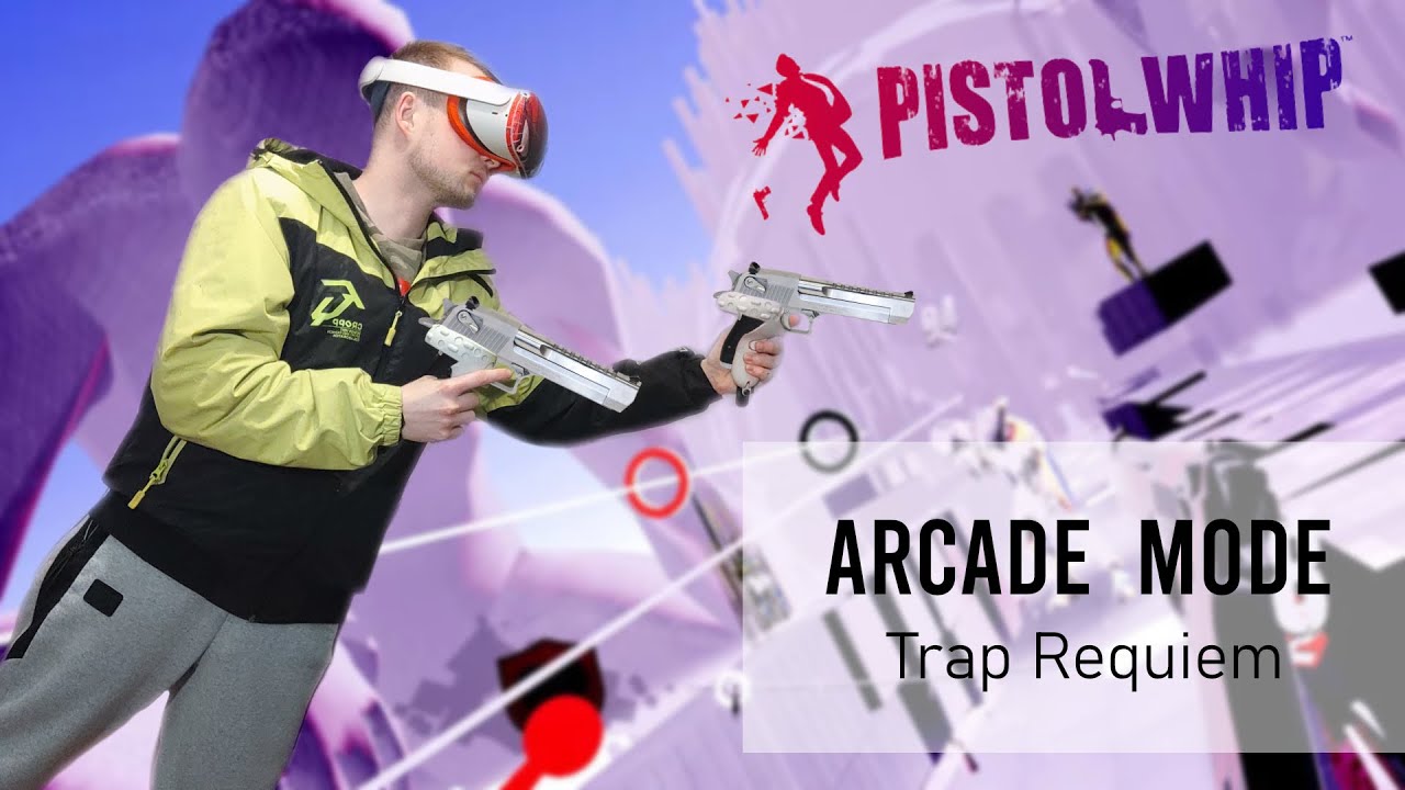 PISTOL WHIP Arcade Gameplay 'Trap Requiem' / Mixed Reality LIV Android  [ Meta Quest 2 ] 4K