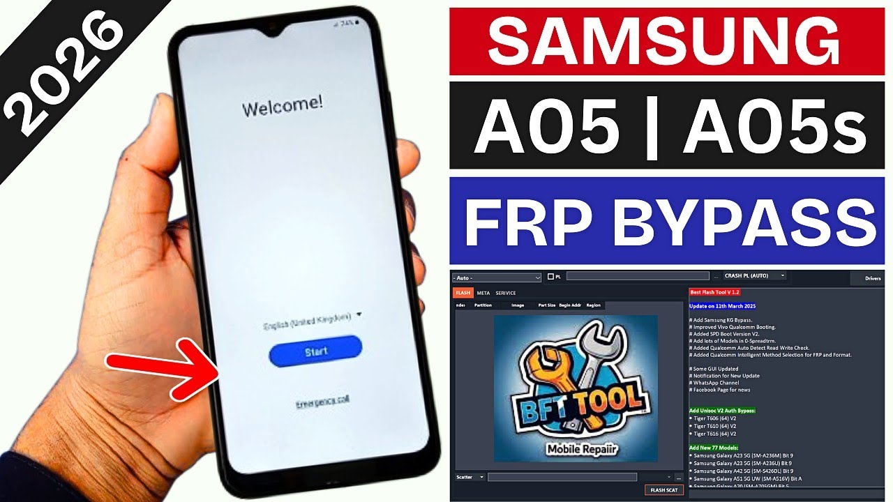 Samsung A05/A05s FRP Bypass/Unlock 2026 | Android 13/14 | Google Account Unlock | Samsung FRP Remove