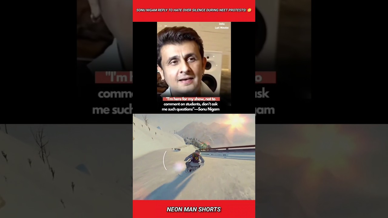 Sonu Nigam Reply to Hate over Silence during NEET Protests! 😳 #shorts
