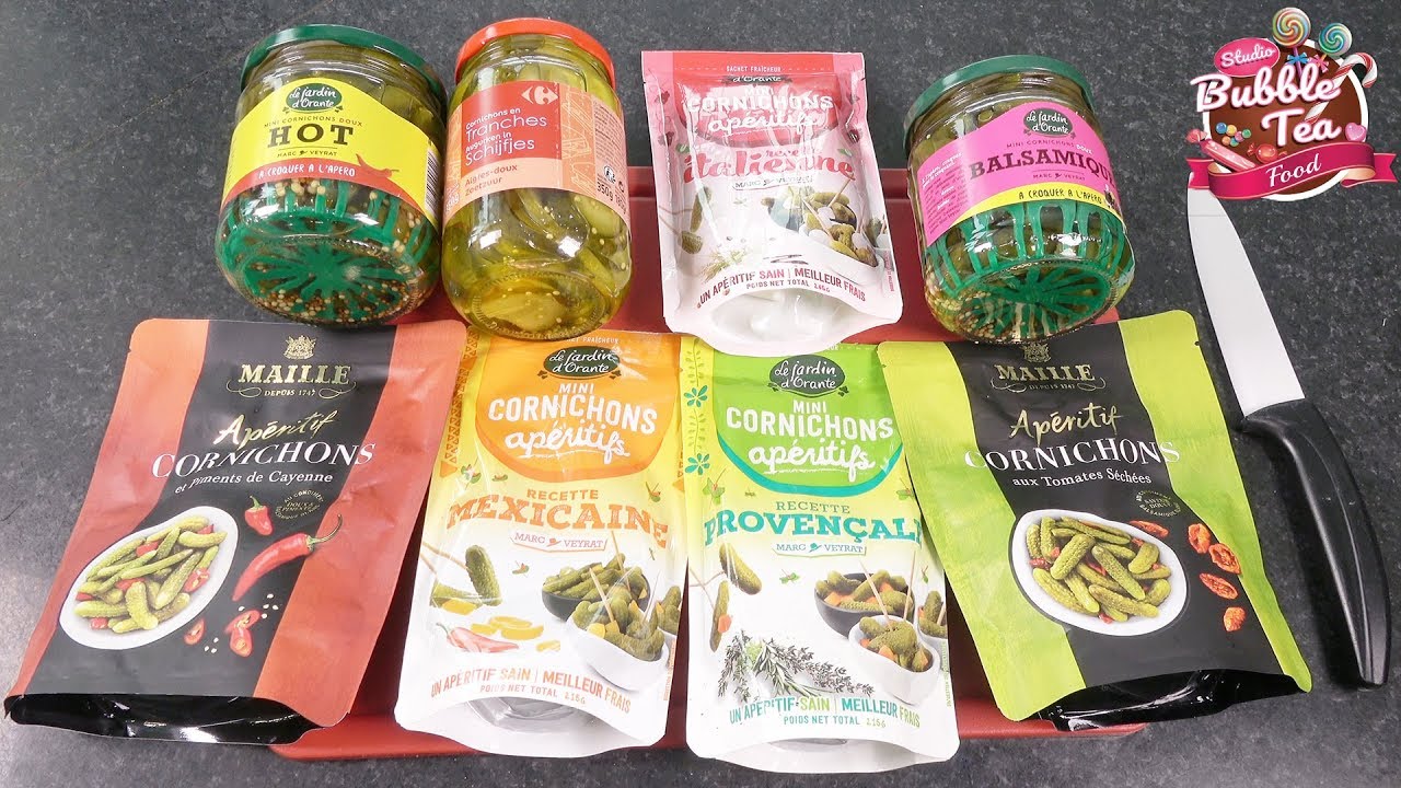 [APERO] QUE VALENT CES CORNICHONS SPECIAL APERO ? - Studio Bubble Tea Food unboxing food