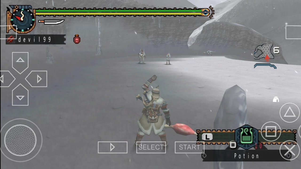 Monster Hunter Freedom Unite Defeat Giadrome