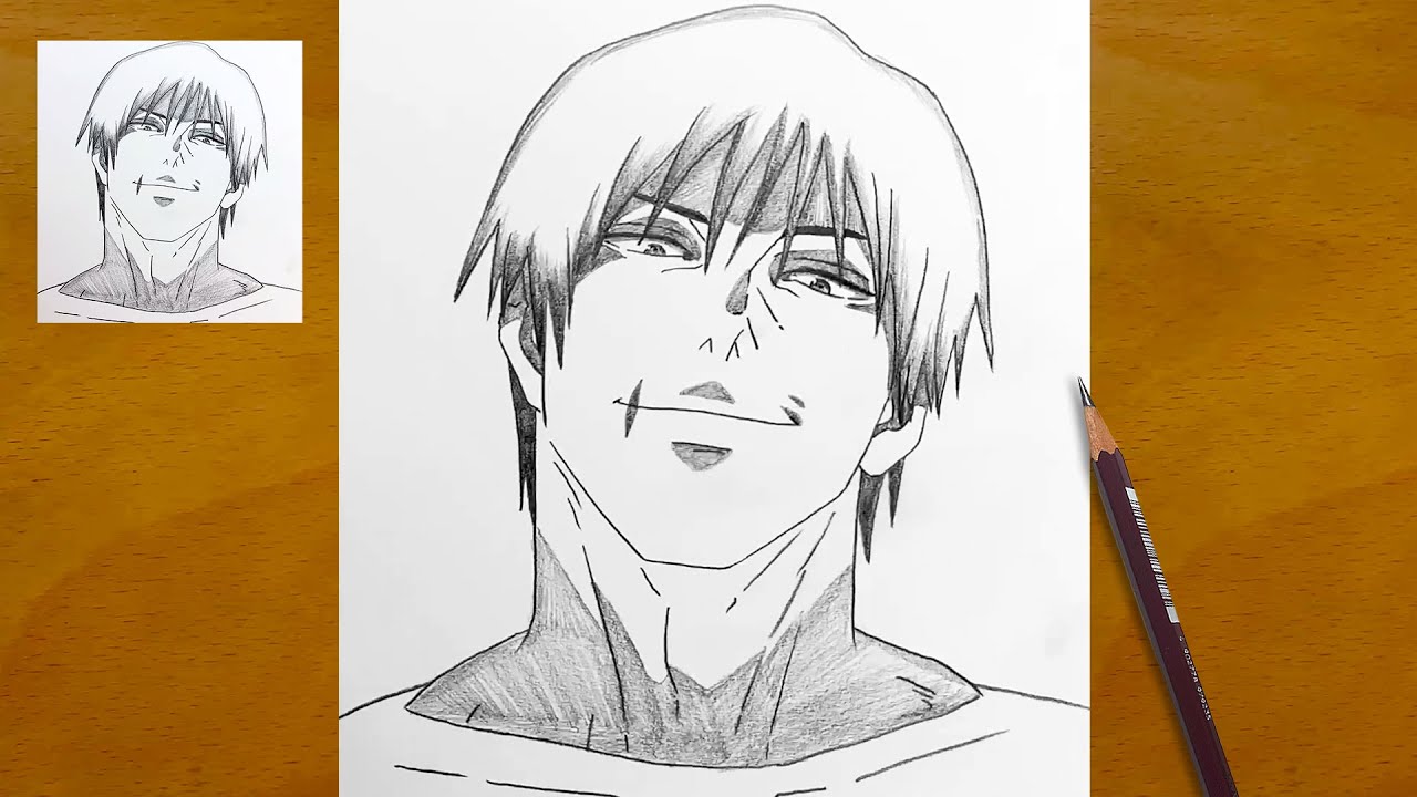How to Draw Toji Fushiguro || Step-by-Step Anime Sketch || Jujutsu Kaisen Art