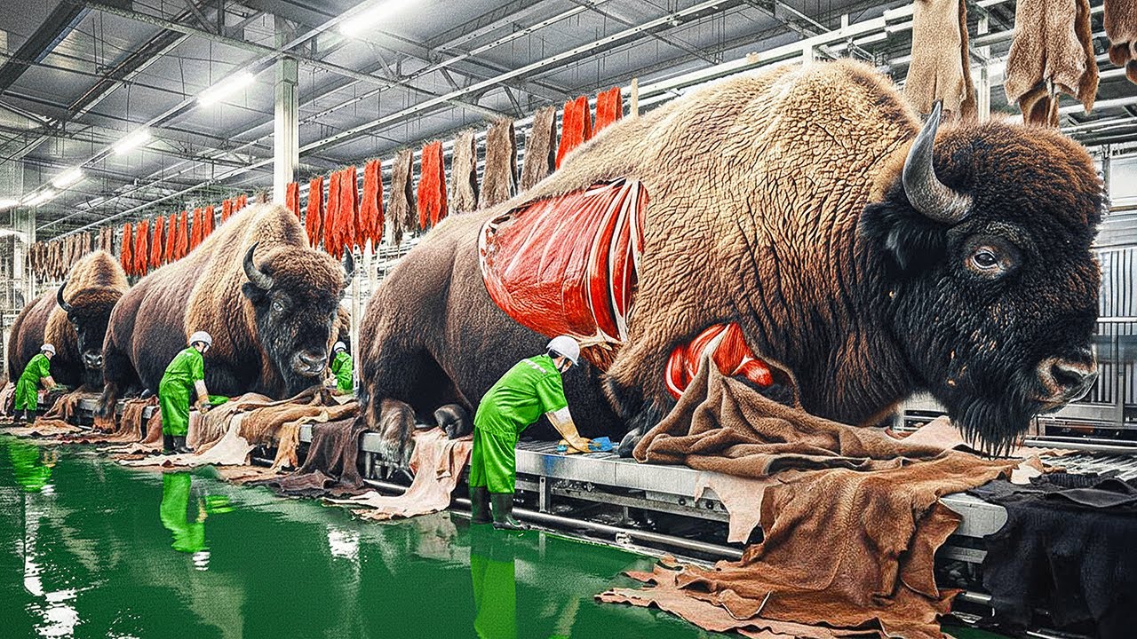 Inside the Bison Leather Factory: How Bison Leather Becomes a $10,000 Luxury Jacket