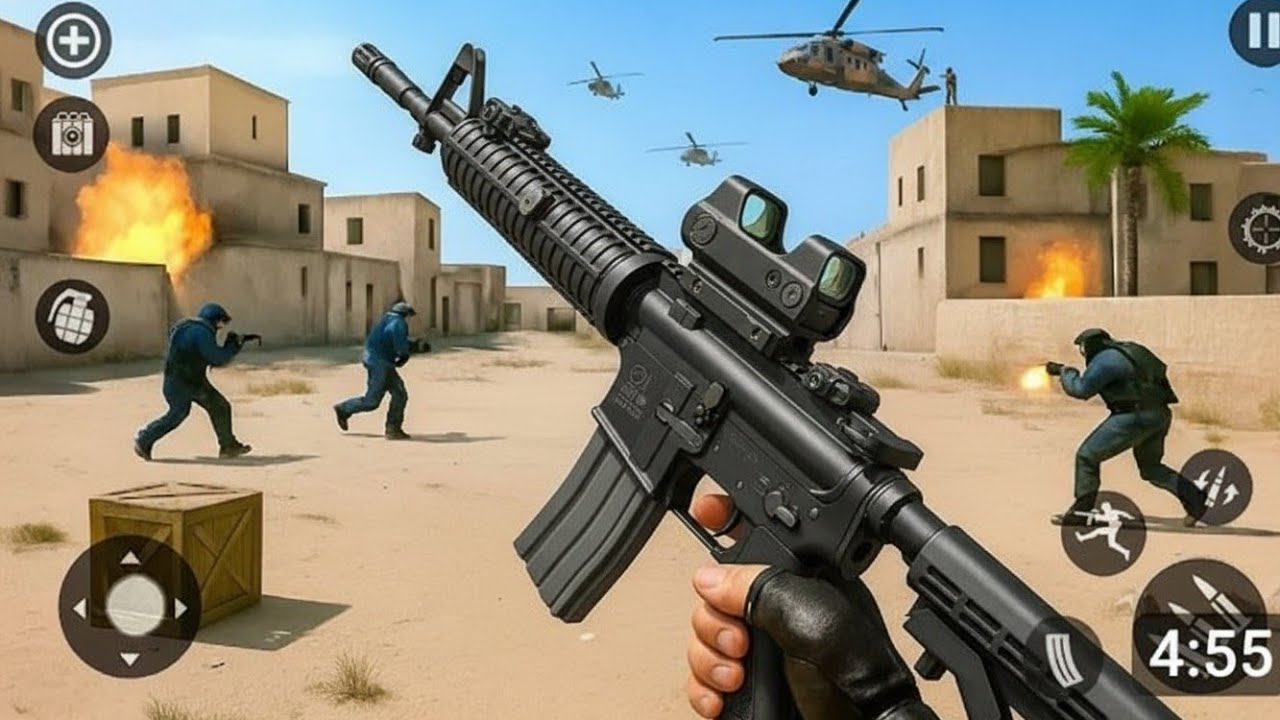 Counter Terrorist Missions in Gun Shooting Game – Android Gameplay