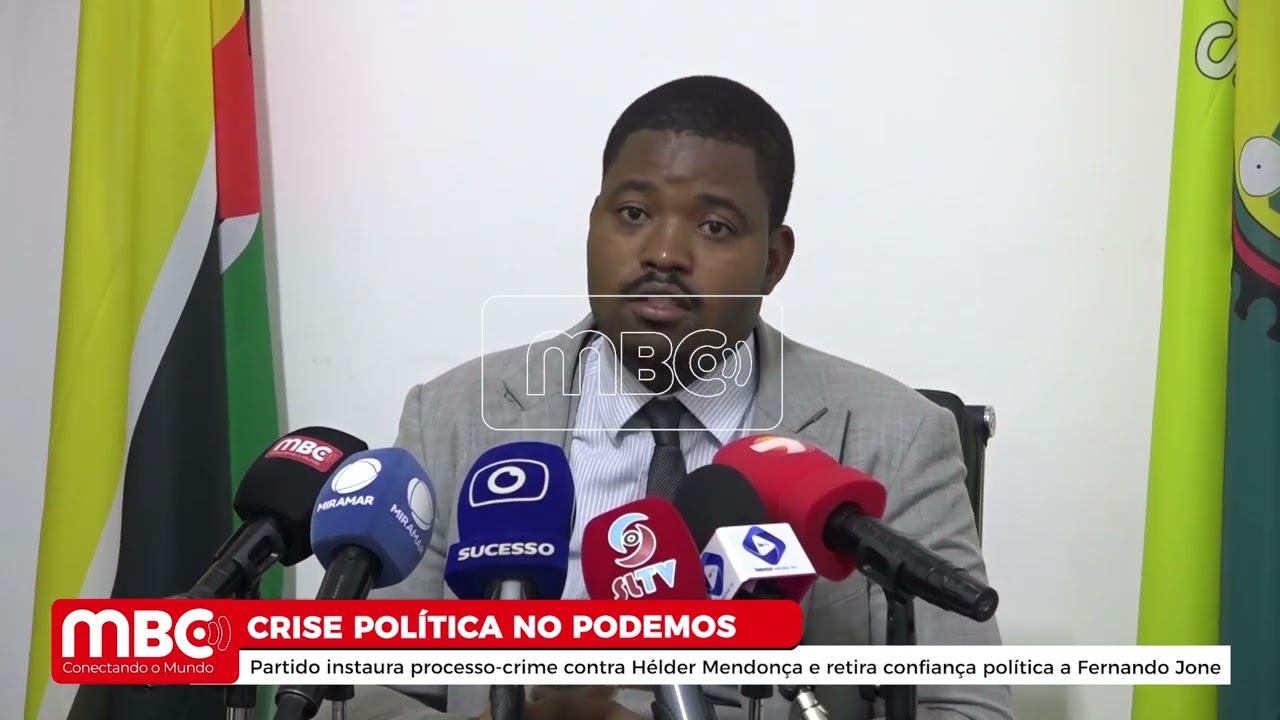 PODEMOS INSTAURA PROCESSO-CRIME CONTRA HÉLDER MENDONÇA E RETIRA CONFIANÇA POLÍTICA A FERNANDO JONE