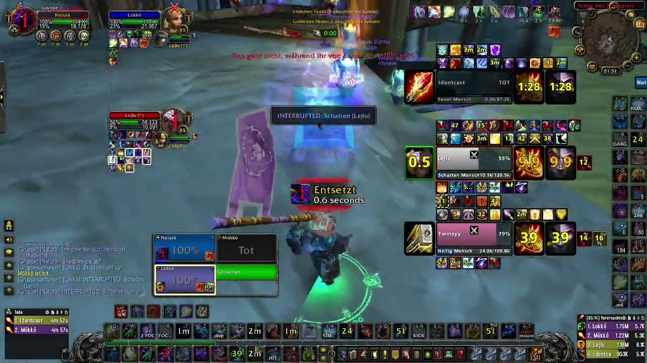 WoW Cataclysm Arena Mage & Lock & Rshaman (MLS) 3v3 n°4