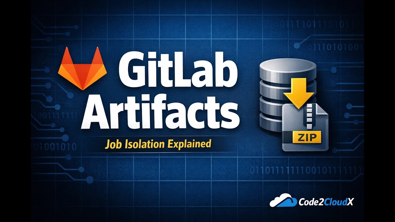 GitLab Artifacts Explained | Job Isolation | Default vs Custom Docker Image | GitLab CI/CD