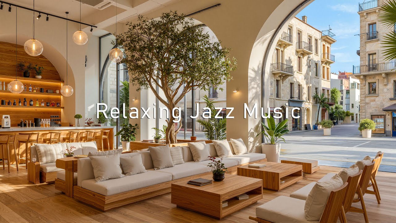 Streetside Coffee Shop Jazz | Gentle Indoor Jazz Ambience for Stress Relief & Focus
